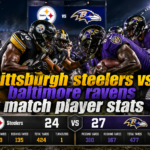 pittsburgh steelers vs baltimore ravens match player stats